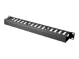 DIGITUS Kabelmanagement Kaefig 1HE abnehmbare Frontblende RAL 9005 schwarz