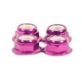 RACERS EDGE 4MM ALUM FLANGED LOCK NUT THIN (4) - RCE10280P by Racers Edge