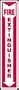 FIRE EXTINGUISHER (ARROW) 12" x 4" Plastic Sign