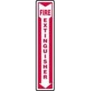 FIRE EXTINGUISHER (ARROW) 12 x 4 Plastic 5 Yr Sign