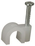CR60 round cable clips 6.0mmØ, white - box of 50 (Product Code: 53245 P782.053)