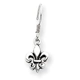 Sterling Silver Fleur De Lis Earrings