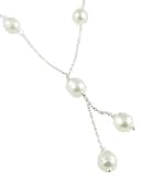White Pearl Y Necklace