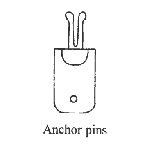 Texsolv - Anchor Pegs. 2 Legged - Qty 25