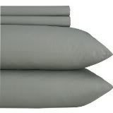 Limited Offer QUEEN Size 1200 Thread Count 4pc Egyptian Quality Bed Sheet Set, Deep Pocket, GRAY