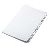 80000 Series Legal Exhibit Index Dividers, 1/25 Cut Tabs Printed 51-75, Lgl