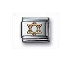 Star of David No Color Classic Gold, Italian Charm by Nomination Charms
