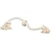 3KNOT ROPE DOG TUG WHITE LG