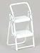 Dollhouse Miniature Folding Step Ladder in White Metal