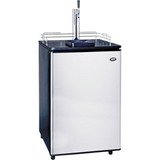 Sanyo Black 1/2 Keg Barrel Beer Cooler With Stainless Steel Door