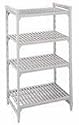 Cambro Shelving Starter Units, 36 x 21 x 72, 1/PK, Speckled Gray, CSU41367-480