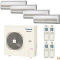 CU-4KE31NBU + CS-MKE7NKU + (2)CS-MKE9NKU + CS-MKE12NKU Quad Zone Wall