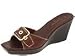 La Canadienne Niner | Women's Slide Shoes Brown Leather