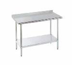 Advance Tabco FLAG-302-X - 24 in Work Table, 30 in D, 1-1/2 in Rear Splash, 18/430 SS Top