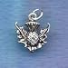 Celtic Jewelry Scottish Thistle Charm Sterling Silver