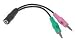 Headset Buddy Adapter: Smartphone Headset to PC Adapter - Use a 3.5mm iPhone/Smartphone Headset With Your PC, Converts 3.5mm Plug to Dual Mic/Audio 3.5mm, for Skype/VOIP (01-PH35-PC35)