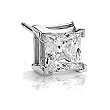 1/4 Carat Princess Cut Diamond Stud Earring