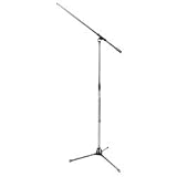 MS7701C Tripod Boom Microphone Stand (Chrome)