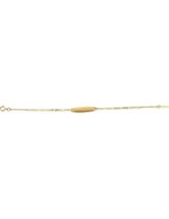 14K Yellow Gold Youth I.D. Figaro Bracelet