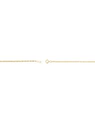 Lasered Titan Gold Rope Chain 14K Gold Yellow Ch474 18 Inch