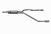 Split Rear Dual Exhaust Kit Exit Is Straight Out The Back Incl. Muffler/Pipes/Stainle...
