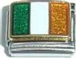 Clearly Charming Ireland Flag Italian Charm Bracelet Link