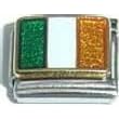 Clearly Charming Ireland Flag Italian Charm Bracelet Link