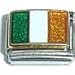 Clearly Charming Ireland Flag Italian Charm Bracelet Link
