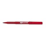 Eberhard Faber Felt Tip Pen, Fine Tip, Red Ink SAN38012
