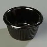 Melamine Ramekin Fluted Sides 2 oz. Black. 4 Dozen per case, 48/CS