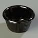 Melamine Ramekin Fluted Sides 2 oz. Black. 4 Dozen per case, 48/CS