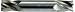 5/16 X 3/8 4FL HIGH SPEED STEEL, CENTER CUTTING, DOUBLE END MILL