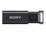 SONY USM64GUB Micro Vault Click - USB flash drive - 64 GB - USB 3.0 - chic black - (Storage Flash & USB Memory)