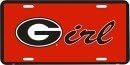 Georgia Girl License Plate (Georgia Bulldogs Logo)