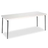 Outdoor Living : Endura Economy Molded Folding Table, 72 x 30, Off-White with Bronze Legs SMF36169ECB1