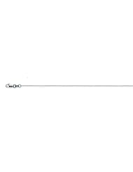 18kt White Gold Cable Chain Necklace 0.70mm