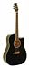 Kona K1 Series Acoustic Dreadnought Cutaway Guitar Gloss Black