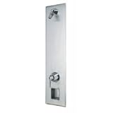 Symmons Hydapipe flat wall mounted shower unit with pressure balancing valve and fre flo shower head 1-911RS