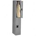 Tennsco DTS121836AMG 12 by 18 by 72 Double Tier Locker, 2-Locker Unit, Medium Gray