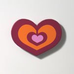 Heart Fridge Magnet / Maroon
