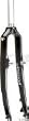 Winwood Purist 26" Carbon Rigid Fork w/disc 1-1/8"