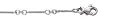 14K White Gold Twisted Bar Chain Anklet or Necklace
