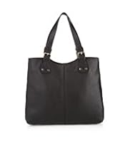 Leather Buckle Shopper Bag