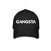 GANGSTA - Black Baseball Cap / Hat One Size Fits Most