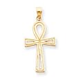 14k Ankh Cross Charm - Measures 28x18mm