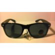 Vintage Black Wayfarer Style Sunglasses