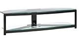 OmniMount Stellar G-362 - Stand for projection TV/flat panel - glass - high-gloss black