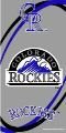 Colorado Rockies 30" x 60"Gray Swirl Beach Towel