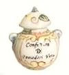 Dollhouse Miniature Hand Painted Medium Soup Pot with Lid