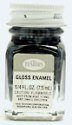 Testors Enamel 1/4oz Bottle Flat Black